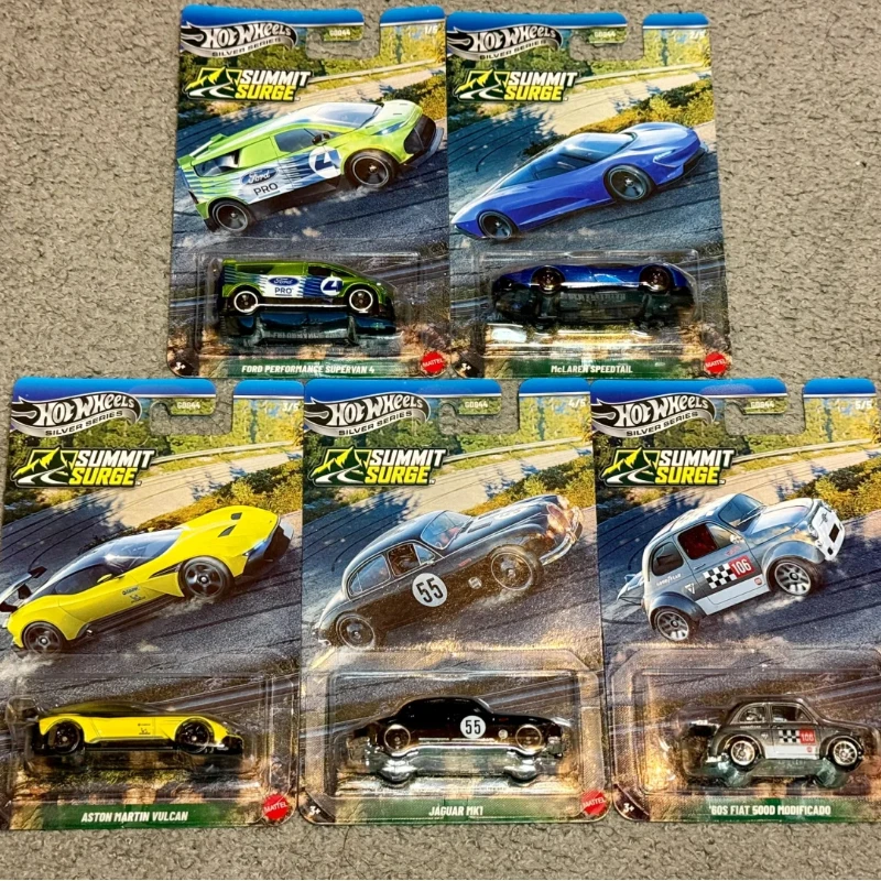 Hot Wheels Premium Summit Surge Complete 5 Car Set 1/64 Diecast Car Model Collectible Alloy Vehicle Display Toy Christmas Gift