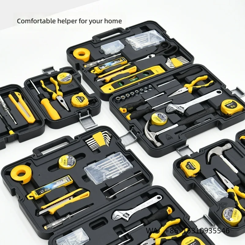 Deli Tool Box Home Use Set Multi-functional Hardware Screwdriver Wrench Repair Combination Electrician Bag Industrial Grade