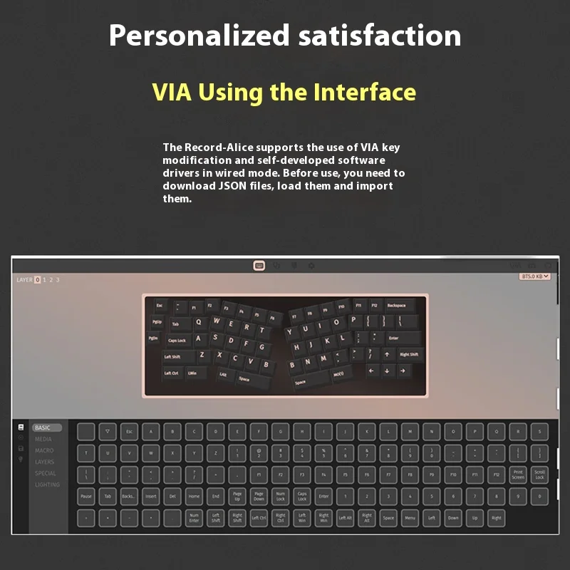 Imagem -03 - Weikav-alice Kit Teclado Mecânico Liga de Alumínio Rgb Personalizado Record Tri Mode Gaming Win Escritório Presentes