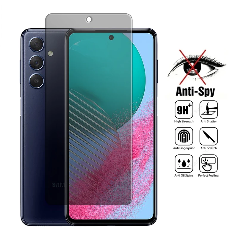 

For Samsung Galaxy M54 Glass For Galaxy M54 5G Tempered Glass 6.7 inch Anti Peep Privacy Screen Protector For Samsung M54 Film