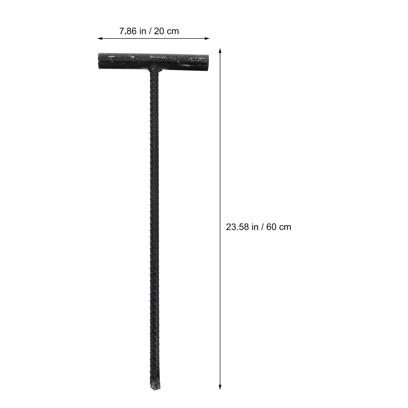 Heavy Duty T Shaped Hook for Manhole Cover Lifting Strong Corrosion Resistant Steel Smooth Finish Eco Friendly Safe Reliable Use