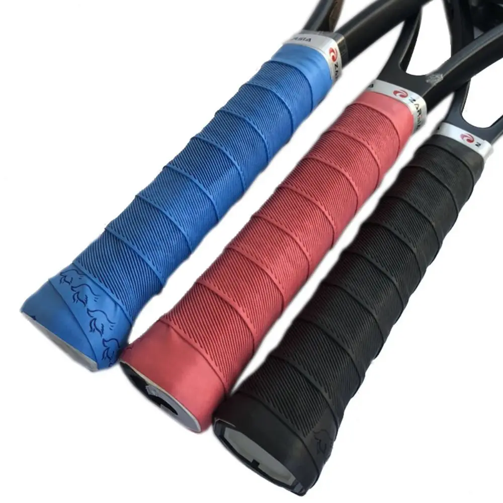 

Прочные разноцветные ручки для ракеток для бадминтона, нескользящая лента из искусственной кожи с ручкой, амортизирующие теннисные весла, ручки