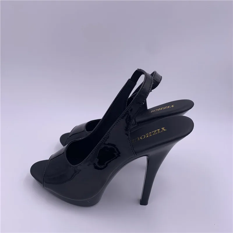 sexy 13cm Ultra High Platform Shoes for Women Open Toe Pumps 5 inch fisherman Gladiator Pumps dance shoes