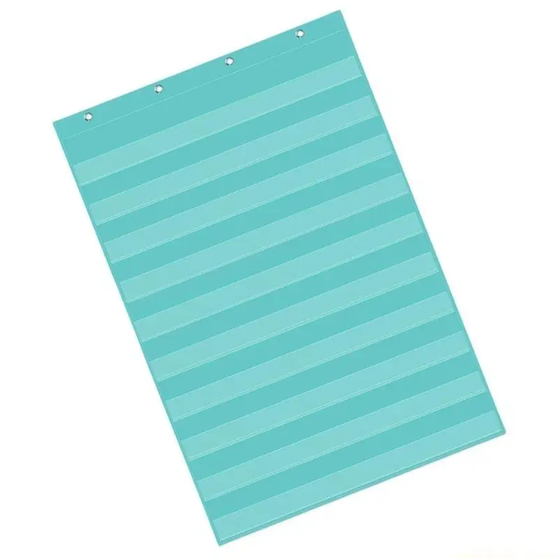 Standard Pocket Charts Sentence Strips Holder Interactive and Versatile Pocket Charts for Vocabulary Practice Spelling