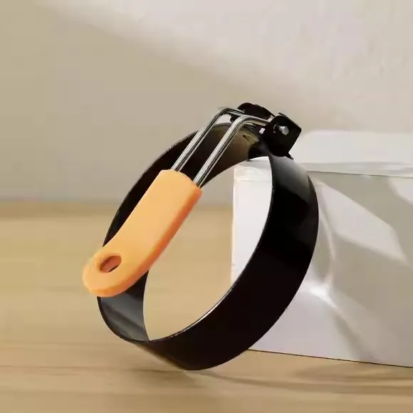 Molde redondo de acero inoxidable para cocinar huevos fritos y patitos, herramienta de cocina perfecta para cocinar huevos fritos y patatas de carne