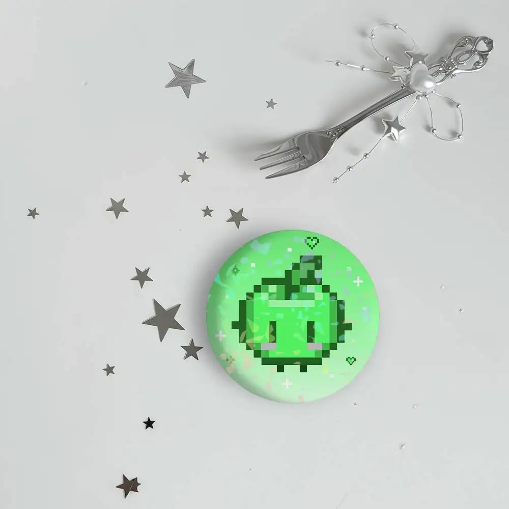 لعبة Stardew Valley لطيف الدجاج شارة الليزر دبابيس دبابيس اليدوية لحقيبة الظهر الهدايا حقيبة ديكور المشجعين جمع