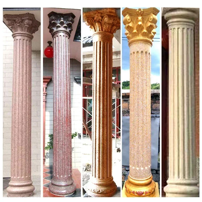 Villa building cement Roman column shape European Roman column shape Plastic column shape