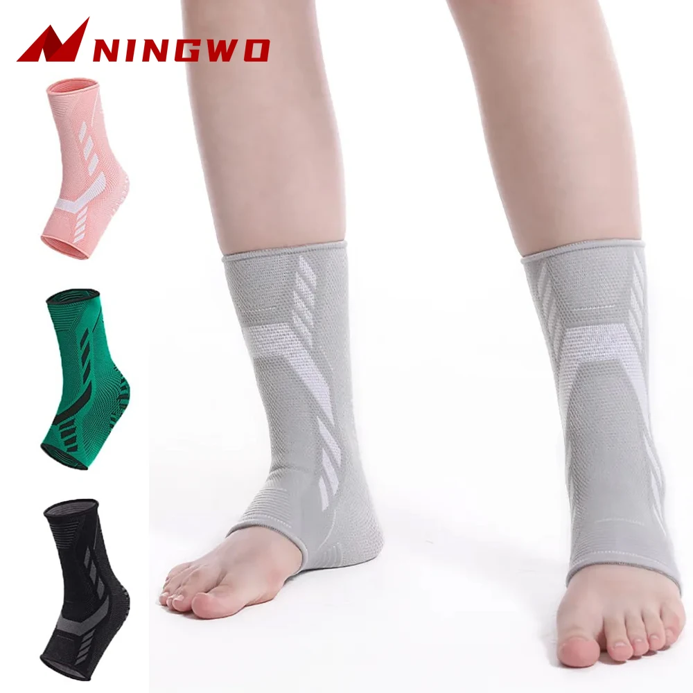 

1Pc Sports Compression Ankle Support Brace Ankle Stabilizer Tendon Pain Relief Strap Foot Sprain Injury Wraps Basketball Running