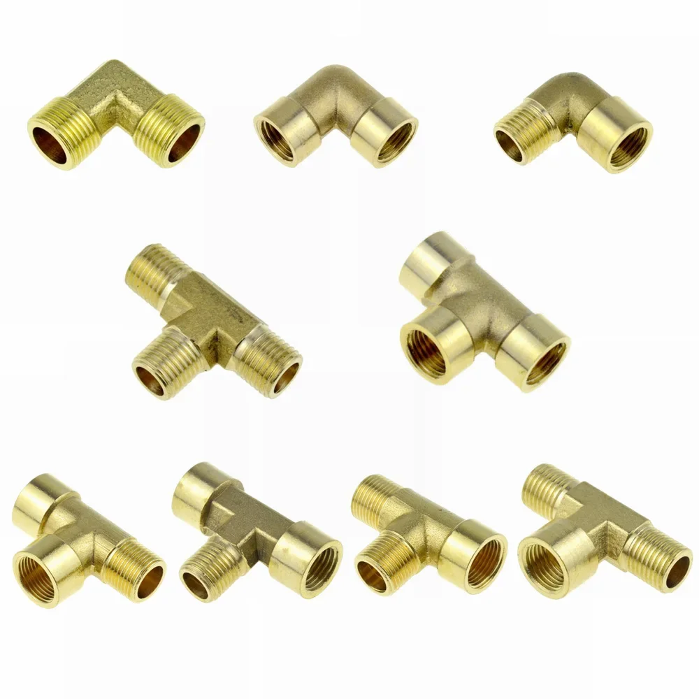 

Brass Pipe Fitting Tee Elbow 2Way 3Way 1/8 1/4 3/8 1/2 3/4 Female MaleThread Copper Water Gas Oil Tube Adapter Coupler Connector