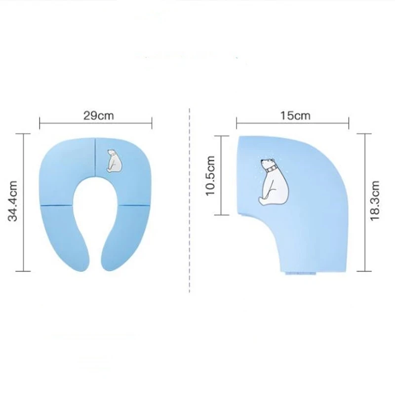 Folding Baby Travel Potty Seat Toddler Portable Toilet Training Seat Children Urinal Cushion Children Pot Chair Pad Cartoon Mat