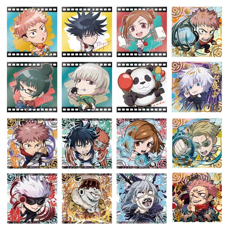 

Jujutsu Kaisen Anime Peripherals - Gojo Satoru Fushiguro Megumi Yuji Itadori Collectible Figurine Set + Snack Toys + Stickers