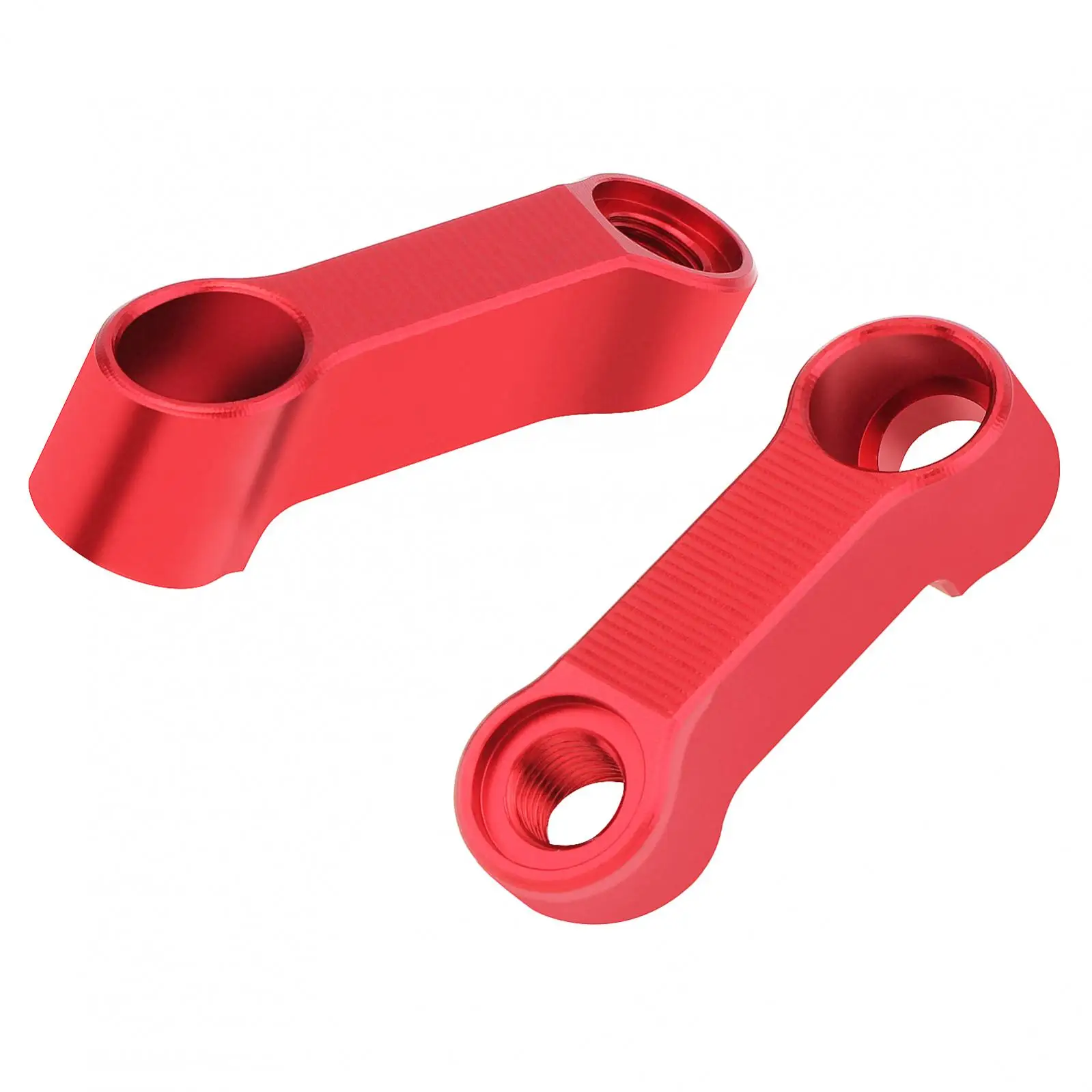 2Pieces 10mm Motorcycle Rearview Mirror Extension Riser Extend Adapter, Aluminum Alloy Expansion Mounting Bracket