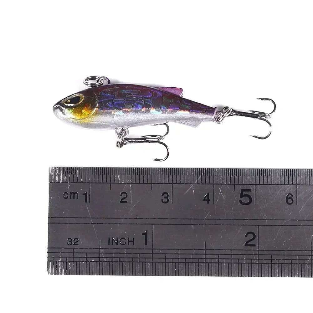 ALASICKA Señuelo VIB 40mm – Crankbait artificial con ojos 3D - imagen 5