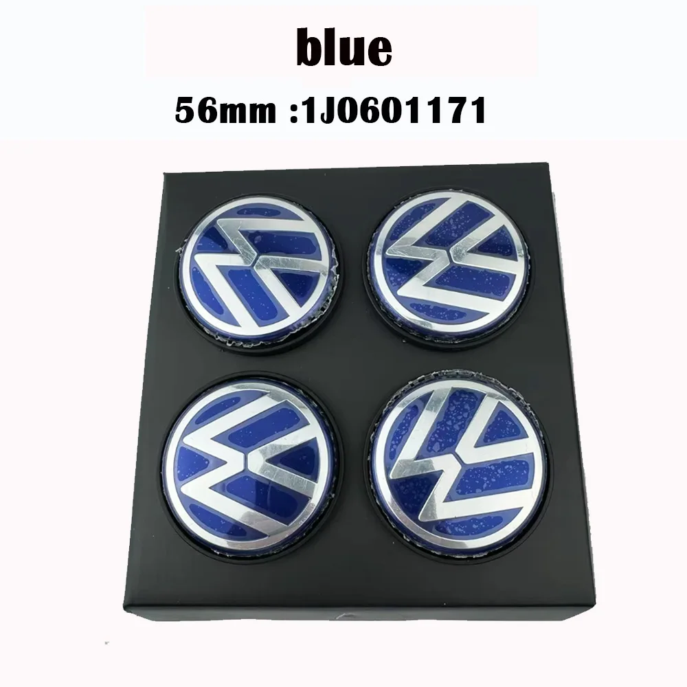 4pcs 56mm 65mm VW floating Car Wheel Center Caps Hubcap Cover for VW Jetta MK5 Golf Passat styling CC Golf 3B7601171 1J0601171 image 3