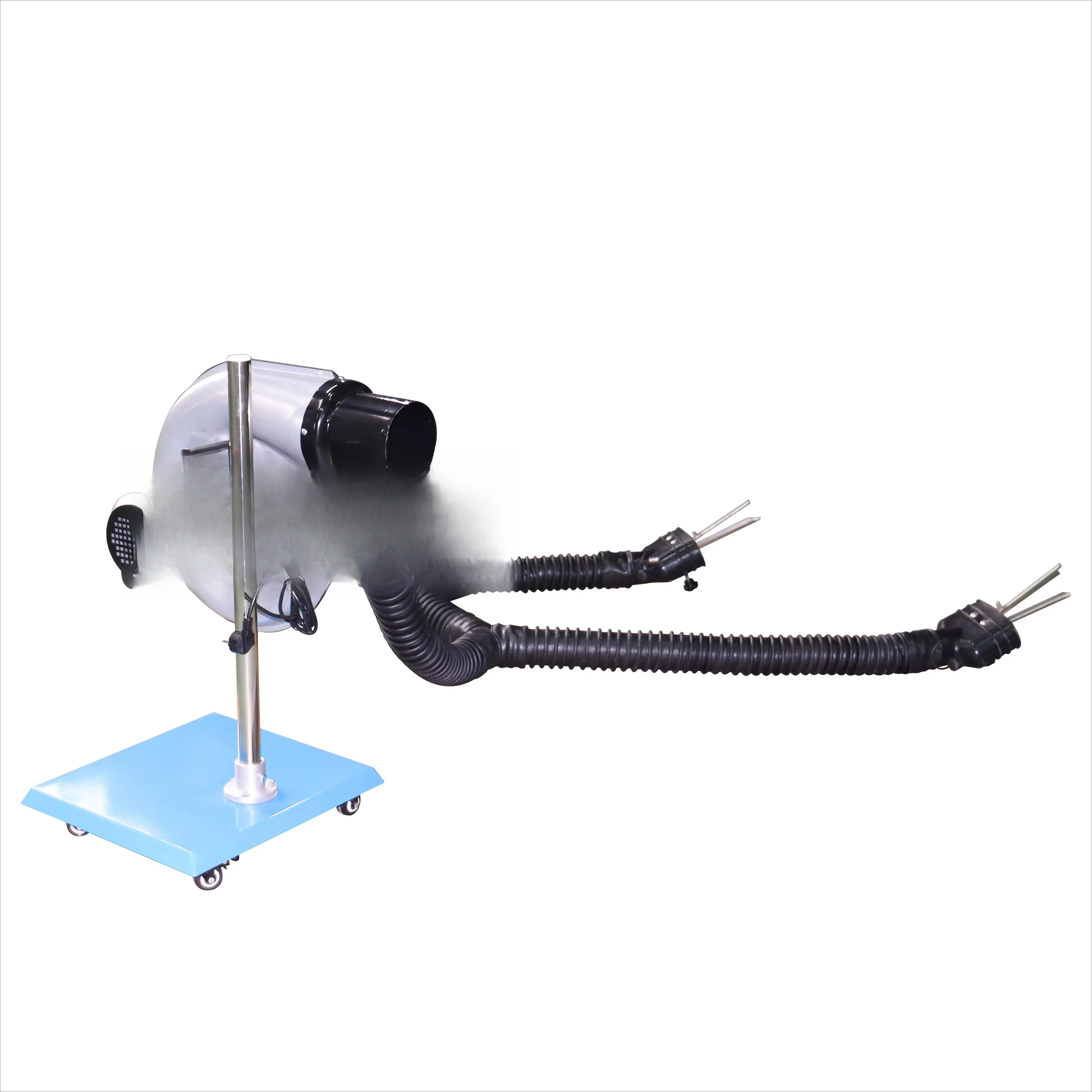 

Dual Hose Vehicle Exhaust Extractor Double Nozzle Effective Smoke System