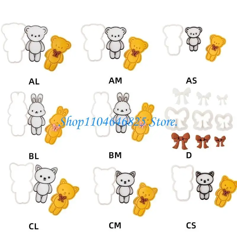 

Lovely Cartoon Animals Biscuits Cutter Cookie Stamp Kitchen Baking Supplies