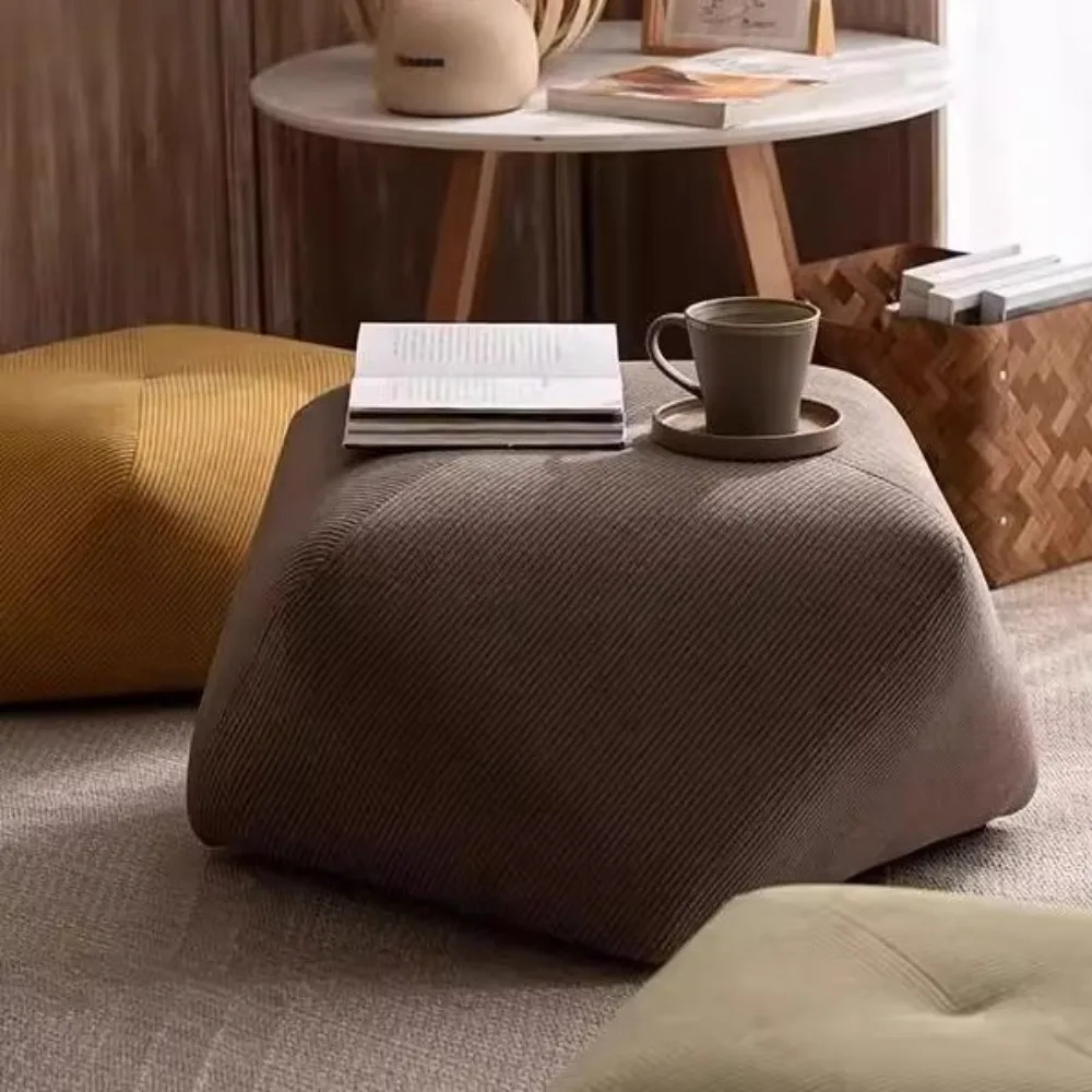 Solid Wood Stool Octagonal Coffee Table Household Living Room Footrest Sofa Bedroom Sitting Cushion Dressing Room Changing Shoes