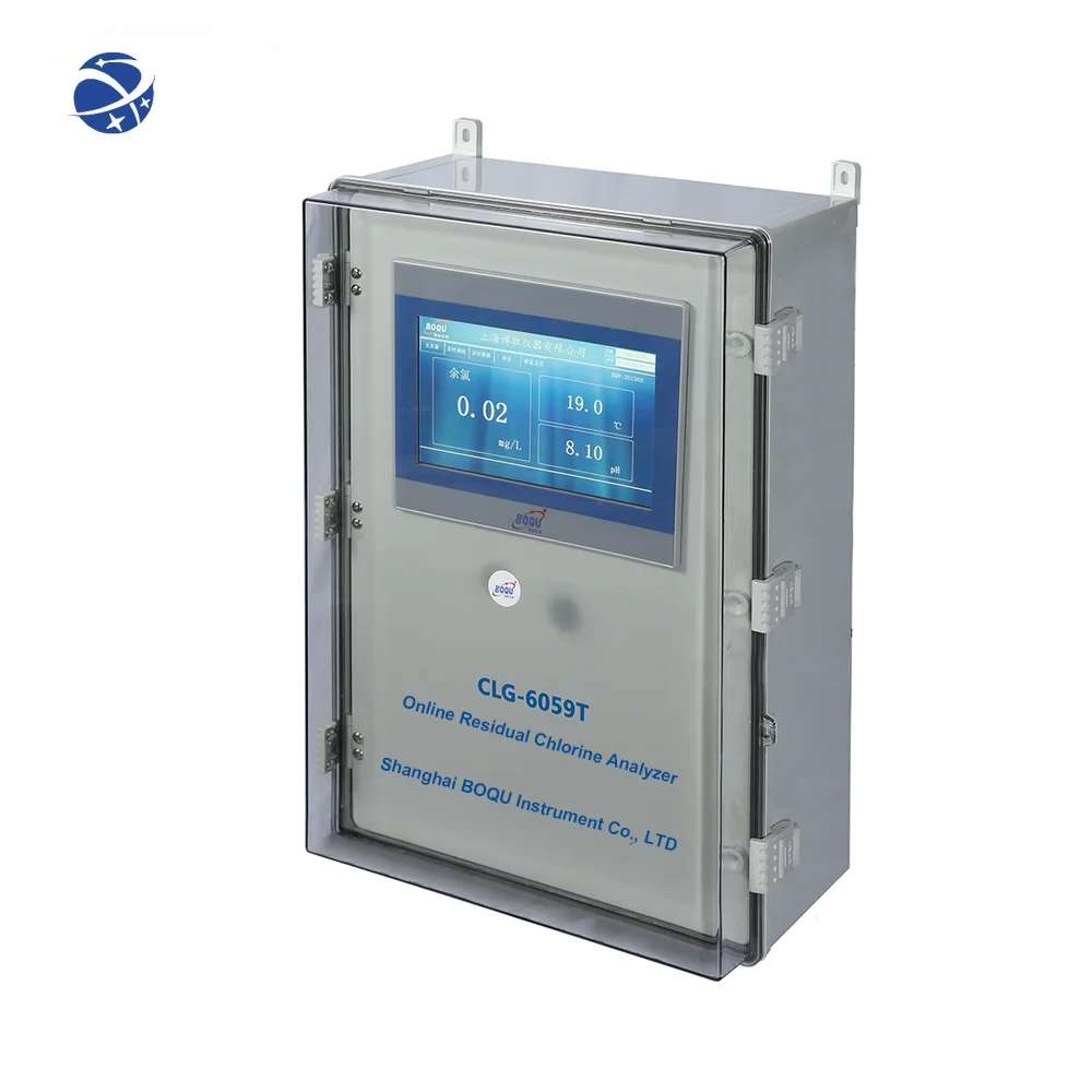 YUNYI CLG-6059T Swimming Pool Disinfection Water Quality Integrated Online pH Temperature Free Residual Chlorine Analysis