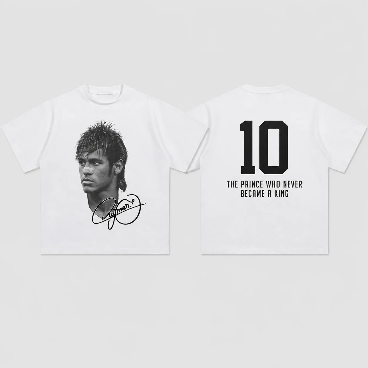 Brazil Football Superstar Neymar Fashion Printed Pure Cotton High Quality T Shirt For Kids And Adults Comfortable Daily Wear Top