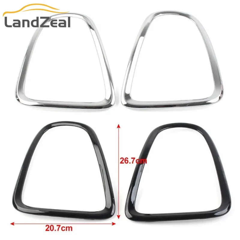 51132752243 51132752244 51132296297 1 Pair Sliver / Black Tail Light Bezel Cover Trim For BMW Mini Cooper R55 R56 R57 R58 R59-