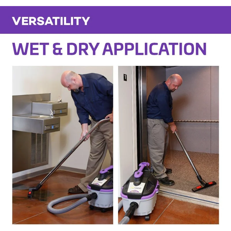 ProTeam Wet Dry Vacuums, ProGuard 4 Portable, 4-Gallon Wet Dry Vacuum Cleaner with Tool Kit