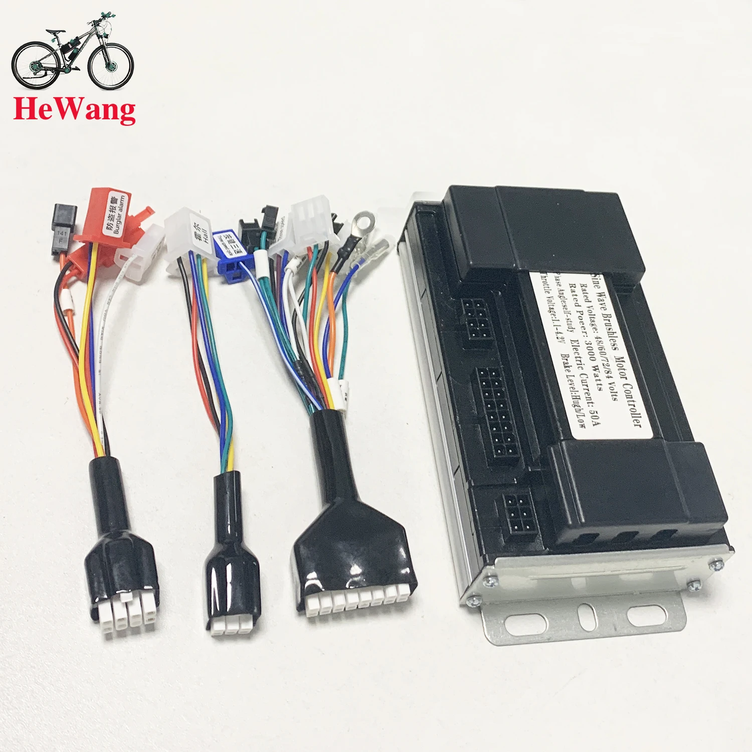 Drei-Modus-Sinuswellen-Controller 48V 52V 60V 72V 1500W 2000W 2500W 3000W E-Bike Bürstenloser Motor DC-Controller 50A für E-Scooter – Detail 6