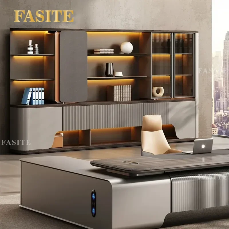 For Office File Cabinet Background Floor Storage Locker Data Cabinet President Leadership Bookcase Combination