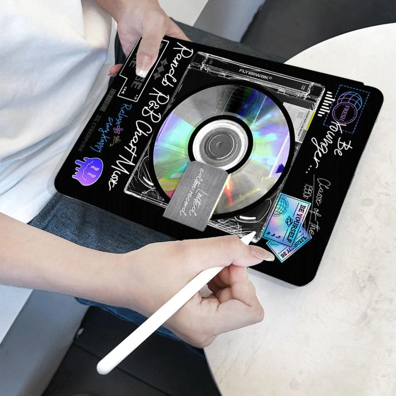 TPU Soft Case for IPad Air 5 Air 4 10.9 Ipad 5th 6th Generation IPad 10.2 8th 9th Gen Pro 11 2020 Colorful Records Tablet Cover