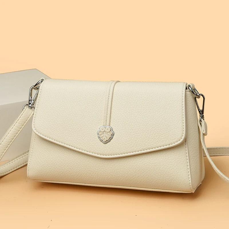 

High Quality Leather Shoulder Crossbody Bag Luxury Handbag Women Tote bag Designer Female Purse Fashion Brand Messenger Bags