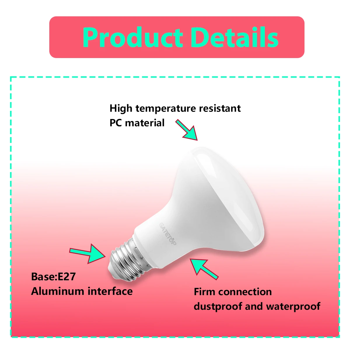10 قطعة R50 R63 R80 عاكس LED المسمار ضوء لمبة E27 E14 6 واط 10 واط 12 واط مصباح استبدال 40 واط المتوهجة الدافئة الباردة الأبيض الضوء الطبيعي #5