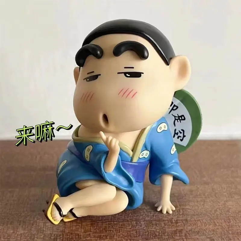 Cartoon Crayon Shin chan Cute Joke Anime Office Desktop Car Creative Cute Bedroom Decoration Doll Handmade Birthday Gift