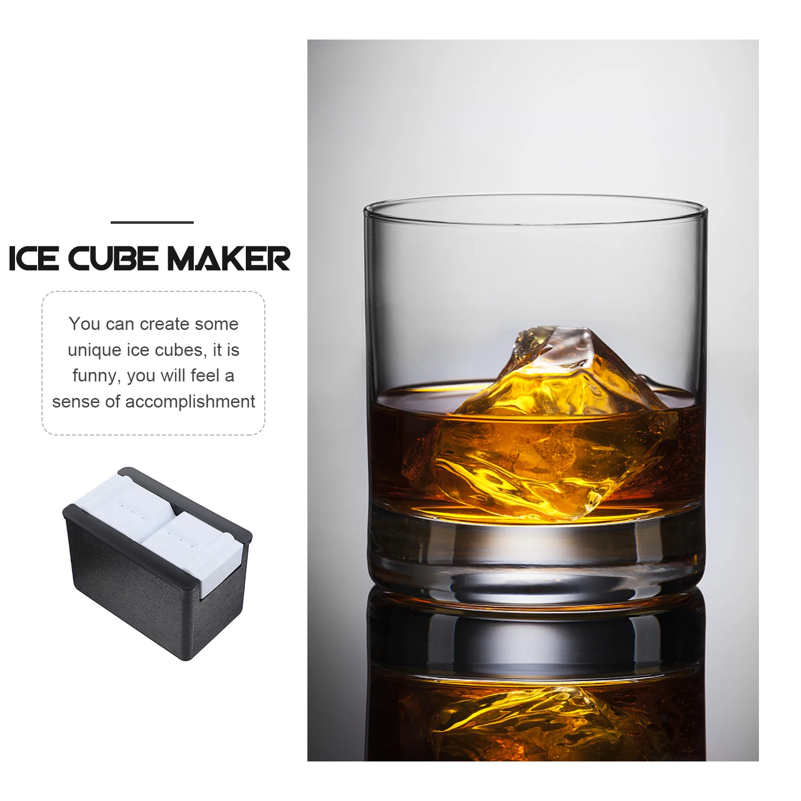 قالب مكعبات الثلج من مادة البولي بروبيلين، نمط كبير إبداعي مخصص من حجر الراين لمتجر البار المنزلي، قالب مكعبات الثلج