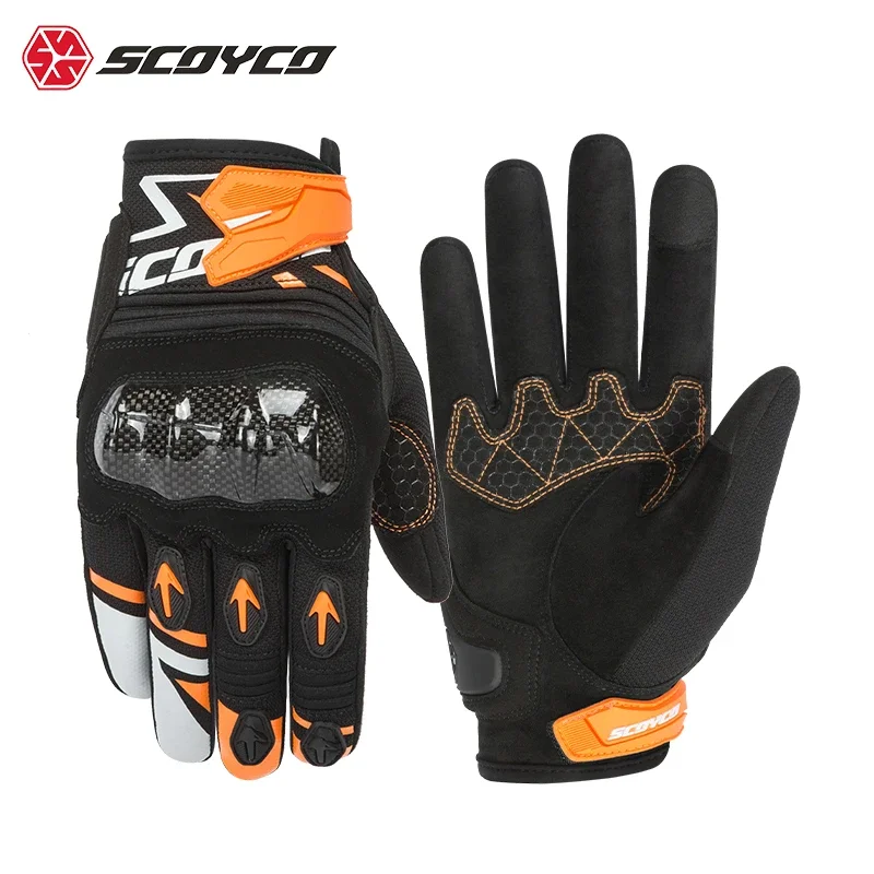 Retro Premium Motorcycle Riding Gloves SCOYCO Spring/Summer Cycling Rider Racing Men Women Anti-fall Breathable Luvas Motocross