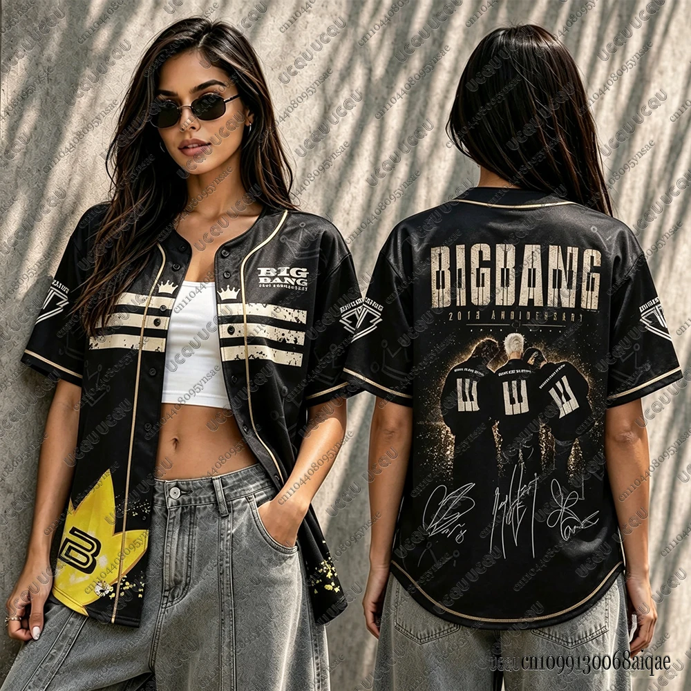 Koreanische Kpop 2026 World Tour Baseball-Trikots für Frauen Big Bang 20. Jubiläum Mesh-Sport-Baseball-Trikots Y2K Konzert-Trikot – Detail 8