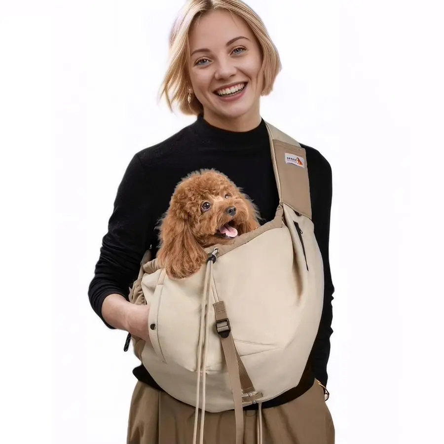 

Слинг-переноска, переноски для собак для маленьких собак, кошек до 20 фунтов, рюкзак для переноски щенков, кошелек для домашних животных с карманами, регулируемый плечо