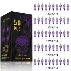 LASTJUDG Tattoo Needle Kit 50PCS RL Mixed Tattoo Needles Kit Disposable Permanent Makeup Tattoo Cartridge Needle For Tattoo Pen