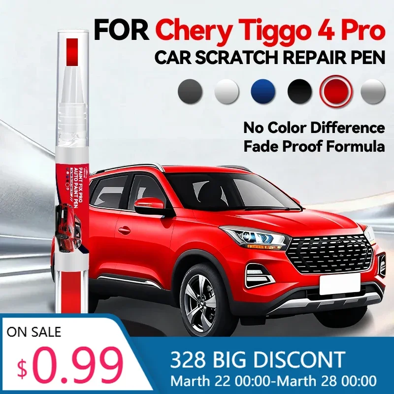 Bolígrafo de Reparación de Pintura para Chery Tiggo 4 Pro, Eliminador de Arañazos, Accesorios para Auto, Azul Lunar, Plata Mercuria