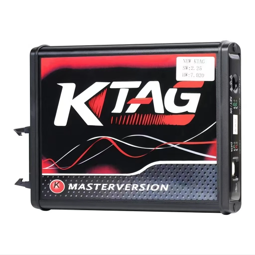 Online Unlimited EU Red KTAG V7.020 4 LED 2.25 OBD2 OBD2 Car ECU Chip Tuning Kit k-tag Programmer Tools