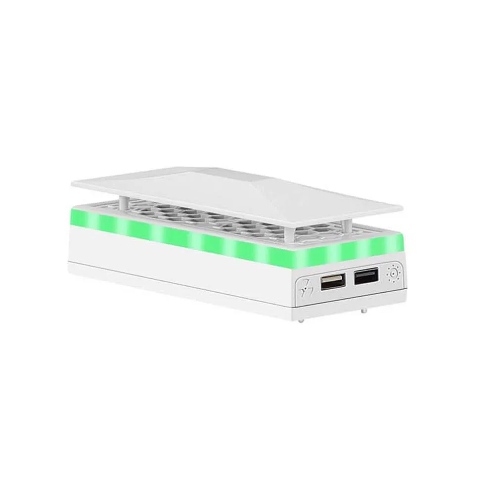 

Top Dust Proof Cover Cooling Fan USB Charging Port External Cooling Fan with Atmosphere Light for Xbox Series S Console