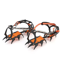 12 tooth professional crampons outdoor rock climbing ice fishing snow skid shoe cover mountaineering skid gear 12 teeth