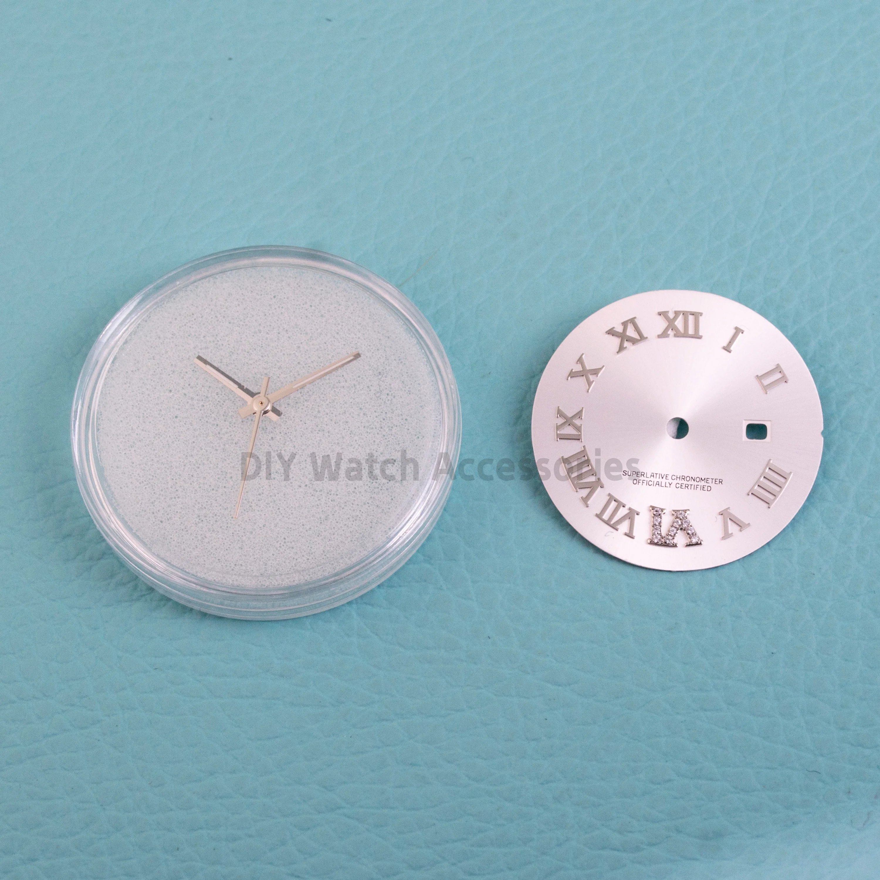 

NH05 Watch Dial Luminous Dial Hands Women‘s Watch Dial Diamonds Dial 25mm Dial For NH05 NH06 Movement Mod Datejust Watch Dial