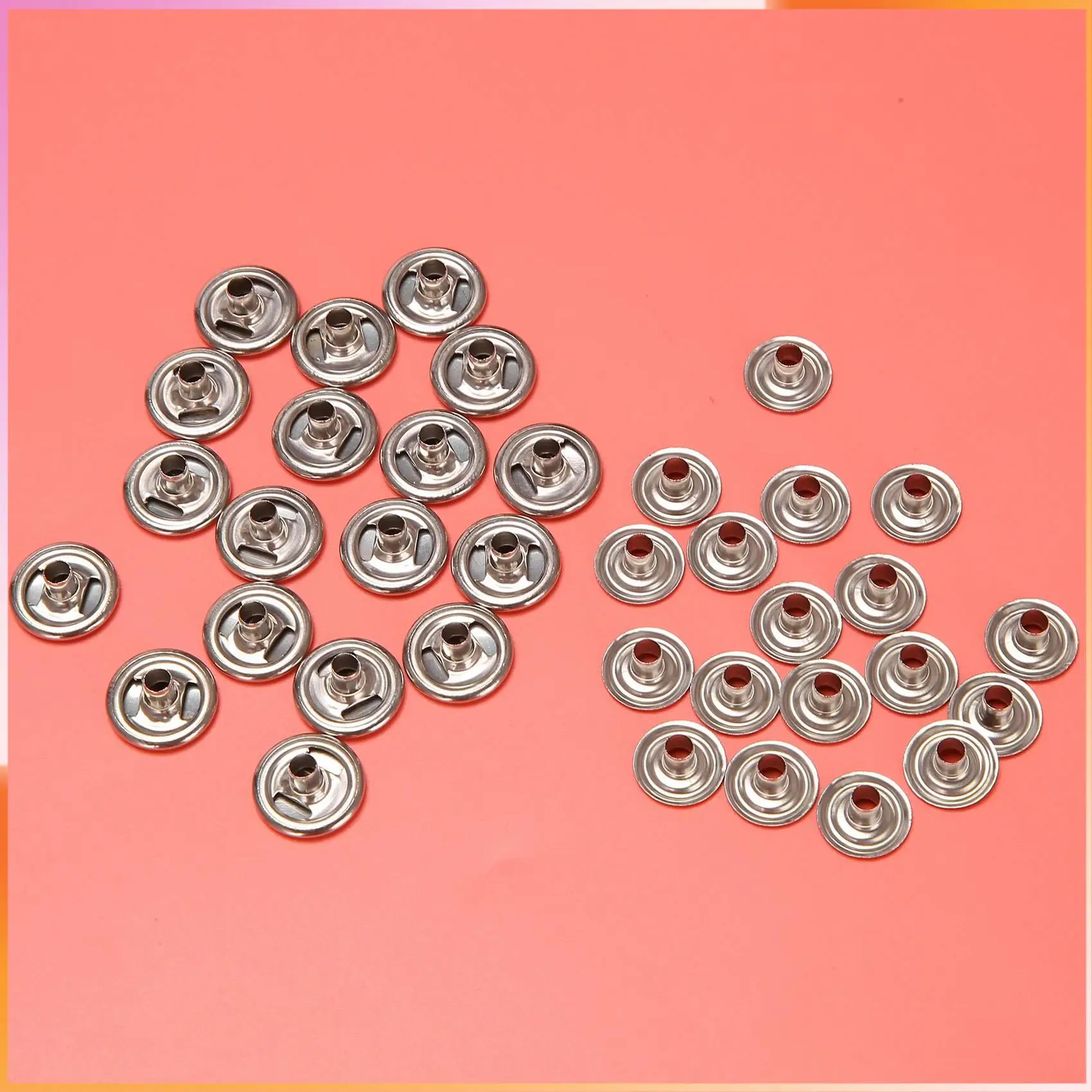 

A93Z 72 шт. 15 мм застежка из нержавеющей стали, кнопка-защелка для морской лодки, холст с набором штамповок, набор инструментов, серебро