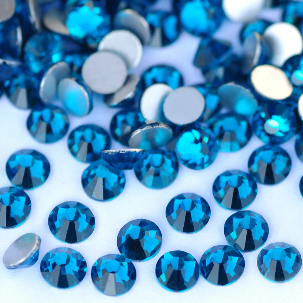 PUBRILEX Flache Kaltfixier-Glassteine mit 14 Facetten, selbstklebend, nicht heißfixierbar, Kristallsteine für Taschen- und Kleidungsdekorationen – Detail 4