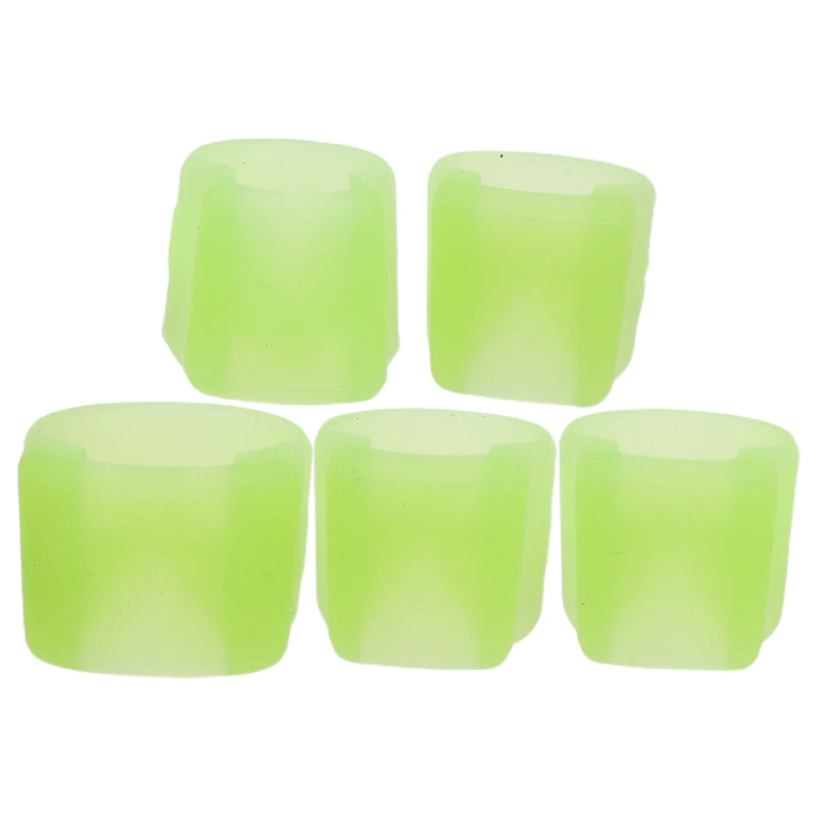 

5pcs Pipa Finger Protectors Silicone Nail Covers For Beginners Soft Durable Picks Anti-Slip Grip Practice Performance Guitar