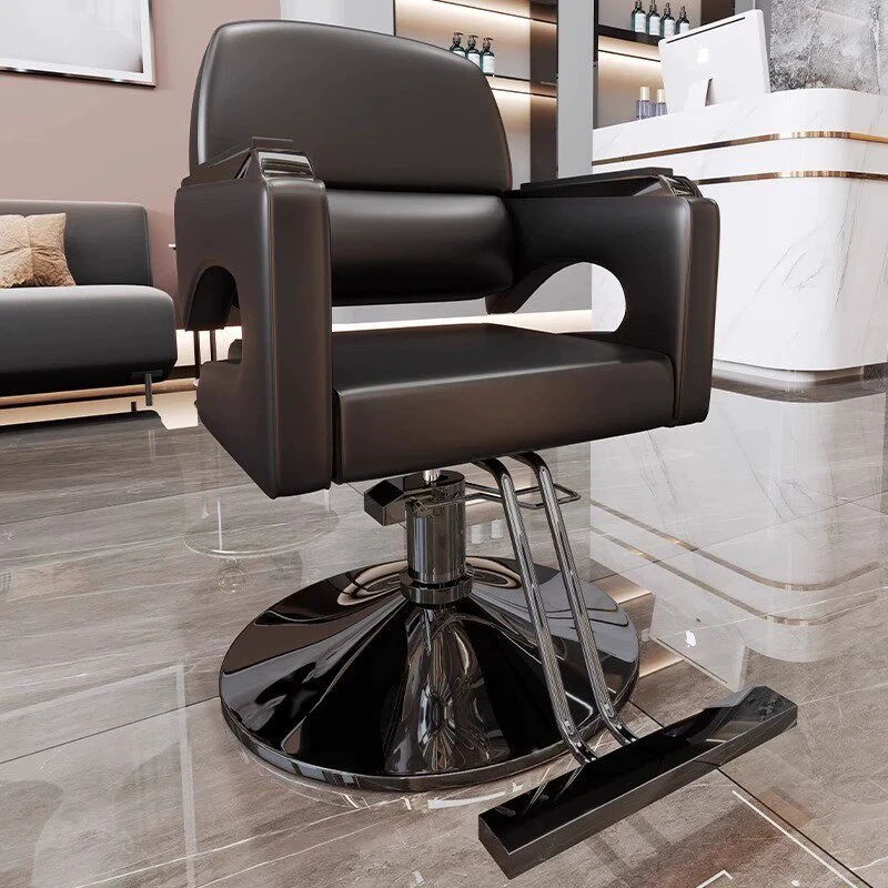 Barber shop professional barber chairl height adjustable soft ergonomic hairdressing chairs rotate friseurstuhl salon furniture