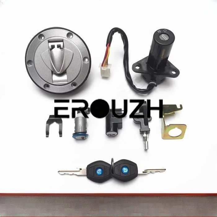 For  Qianjiang Motorcycle Yulong QJ125-26/26A Yulong Set Lock Electric Door Lock Fuel Tank Lock Edge Cover