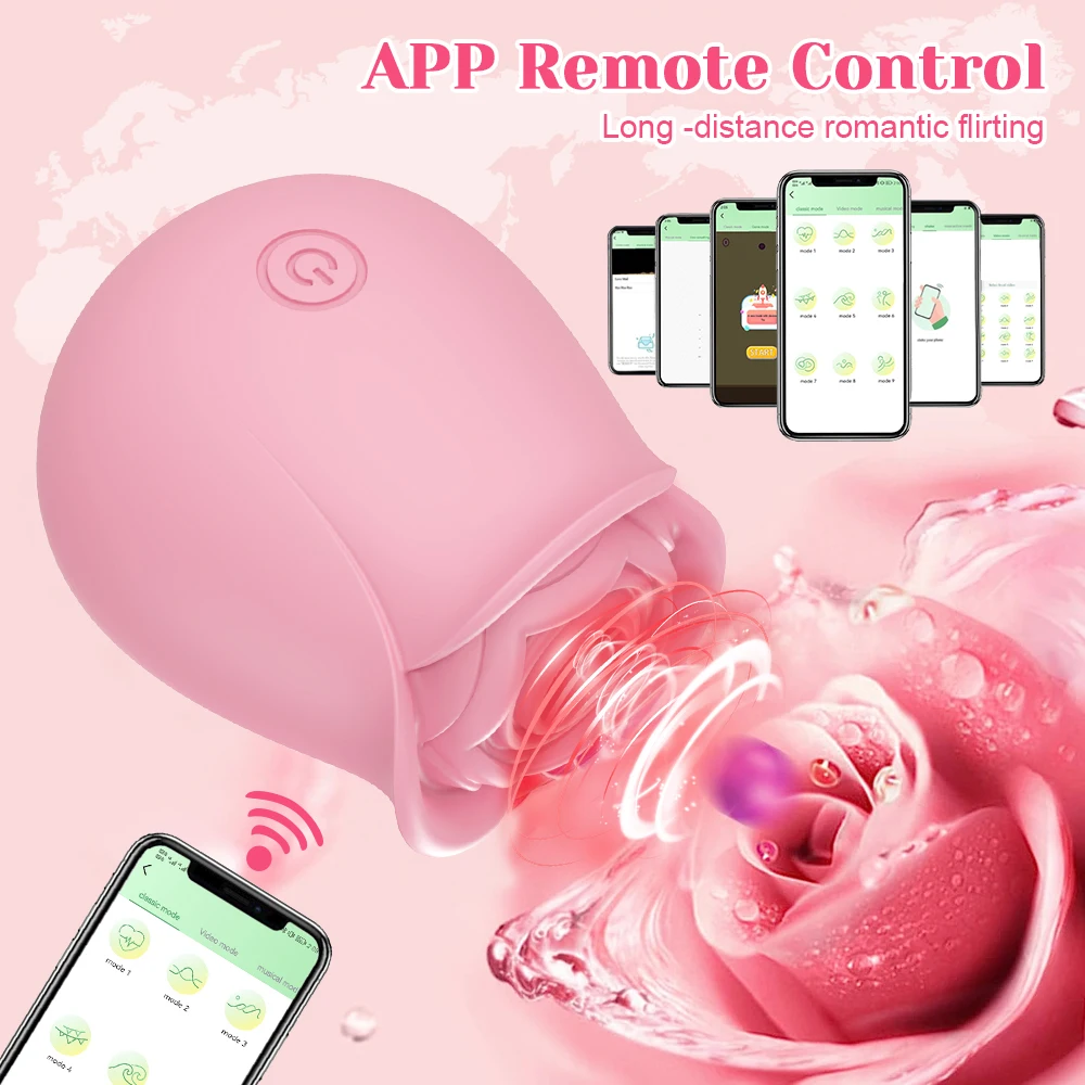 Sucking Rose-Vibrator for Women Clitoris Stimulato Vacuum Nipple Clitoris Stimulator Masturbation Adult Supplies Female Sex Toy view 6