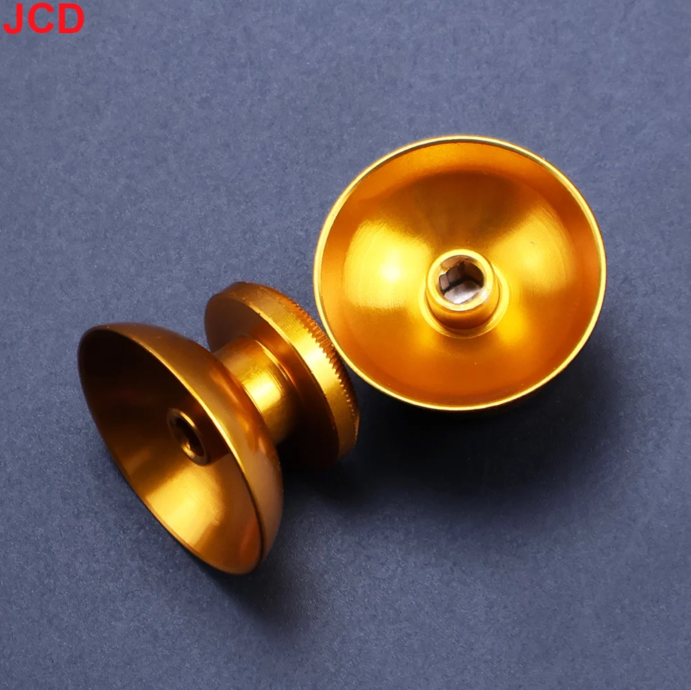 JCD 2pcs Colorful Aluminum Metal 3D Analog Thumb Stick Grip Mushroom Joystick Cap For Xbox 360 Gamepad Controller