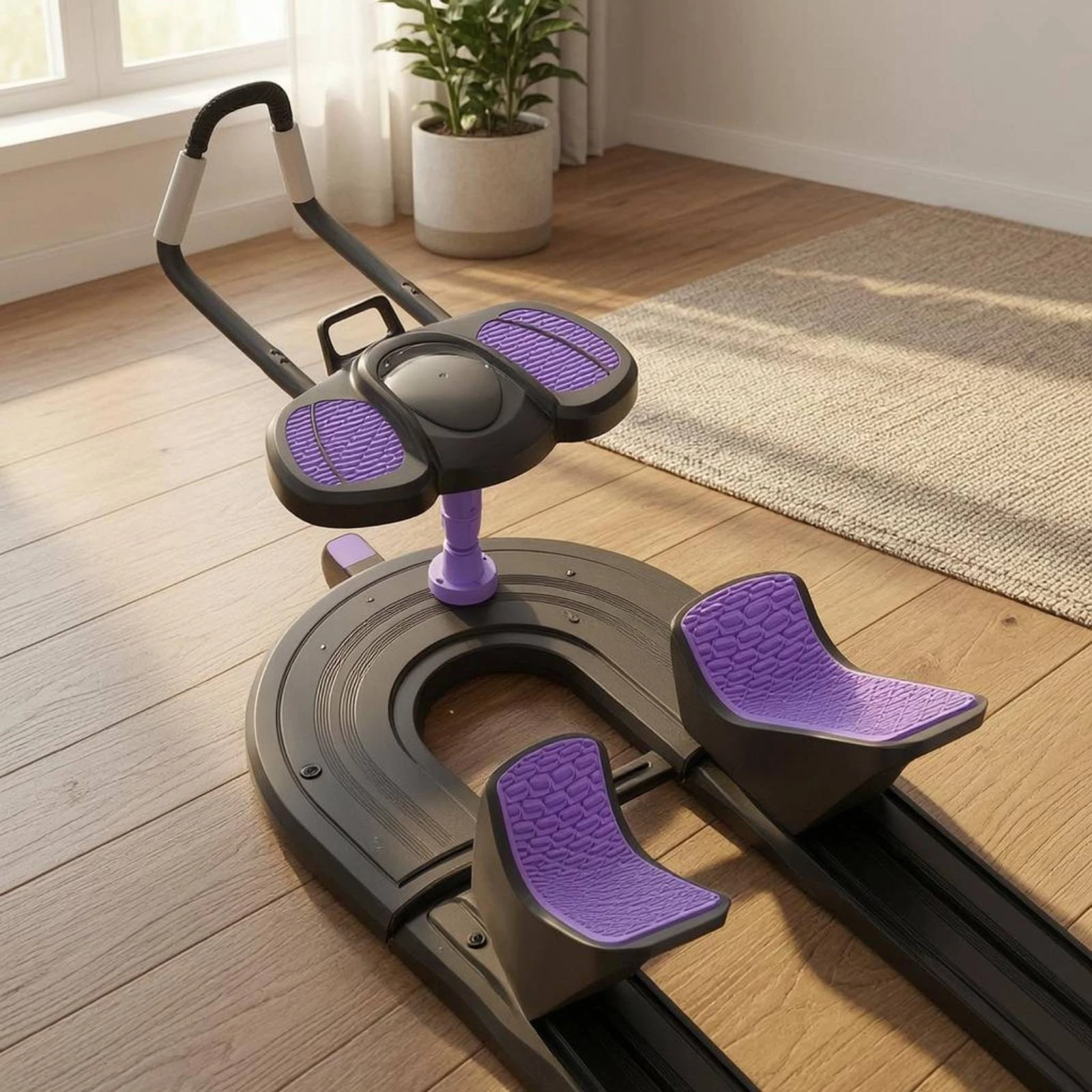 Crawling Machine Cushioned Grips Core Training Machine Knee Support Exerciser Low-Height for Home Fitness image 4