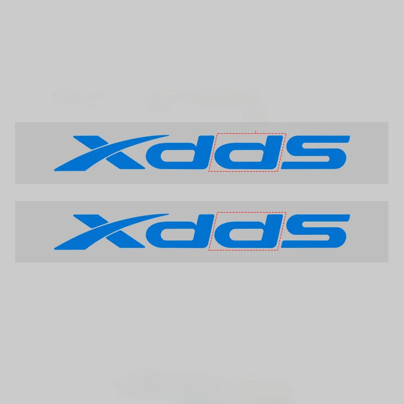 1SET "XDS" Car Stickers, Eye - Catching Logo Design, Fashionable Auto Decor Accessories